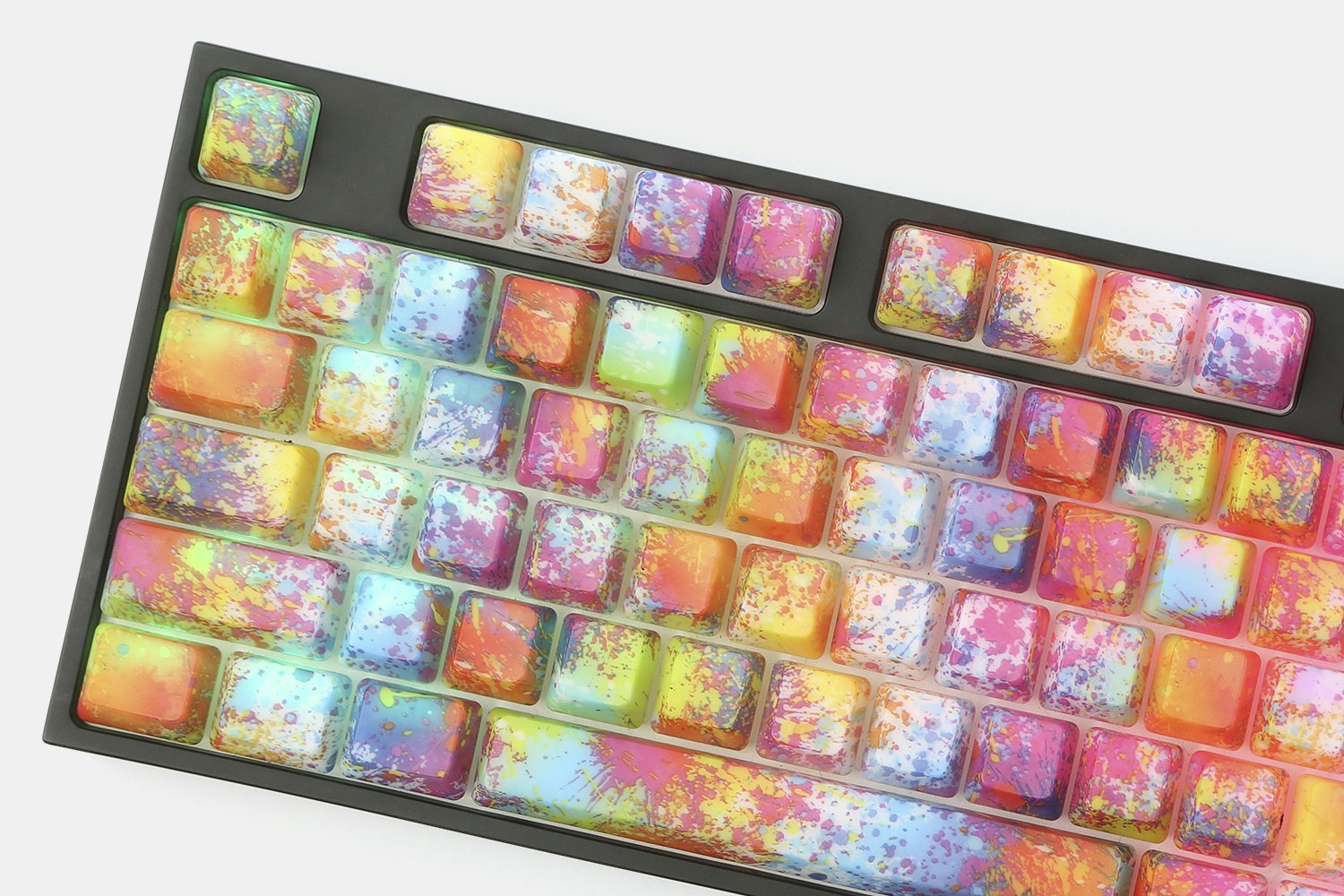 Oil Painting ABS Water Transfer Keycap Set Mechanical Keyboards