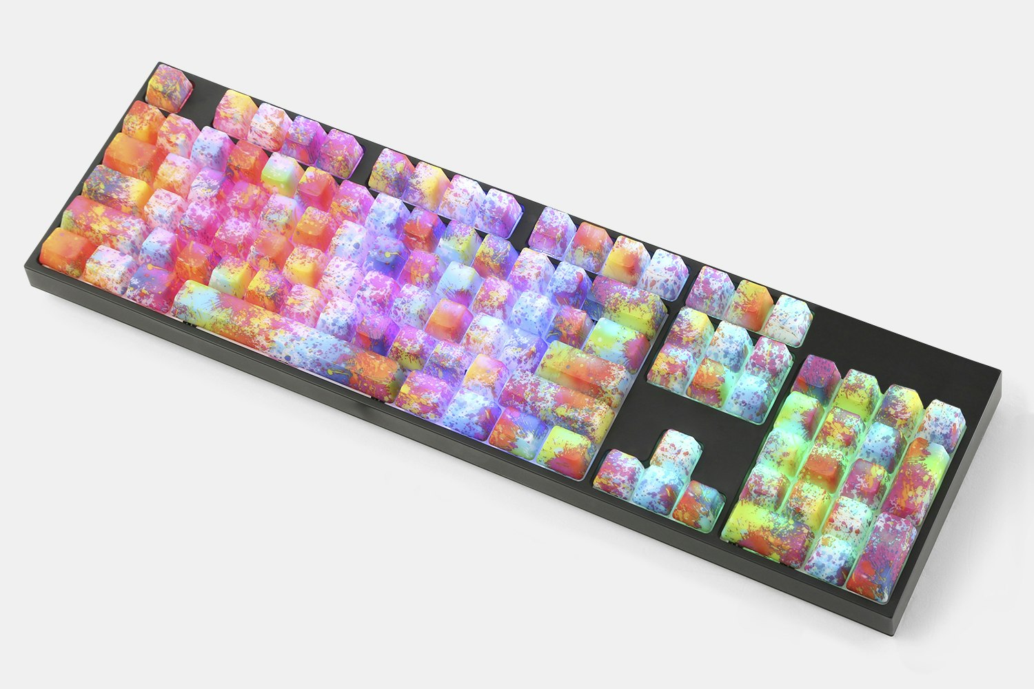 Oil Painting ABS Water Transfer Keycap Set Mechanical Keyboards