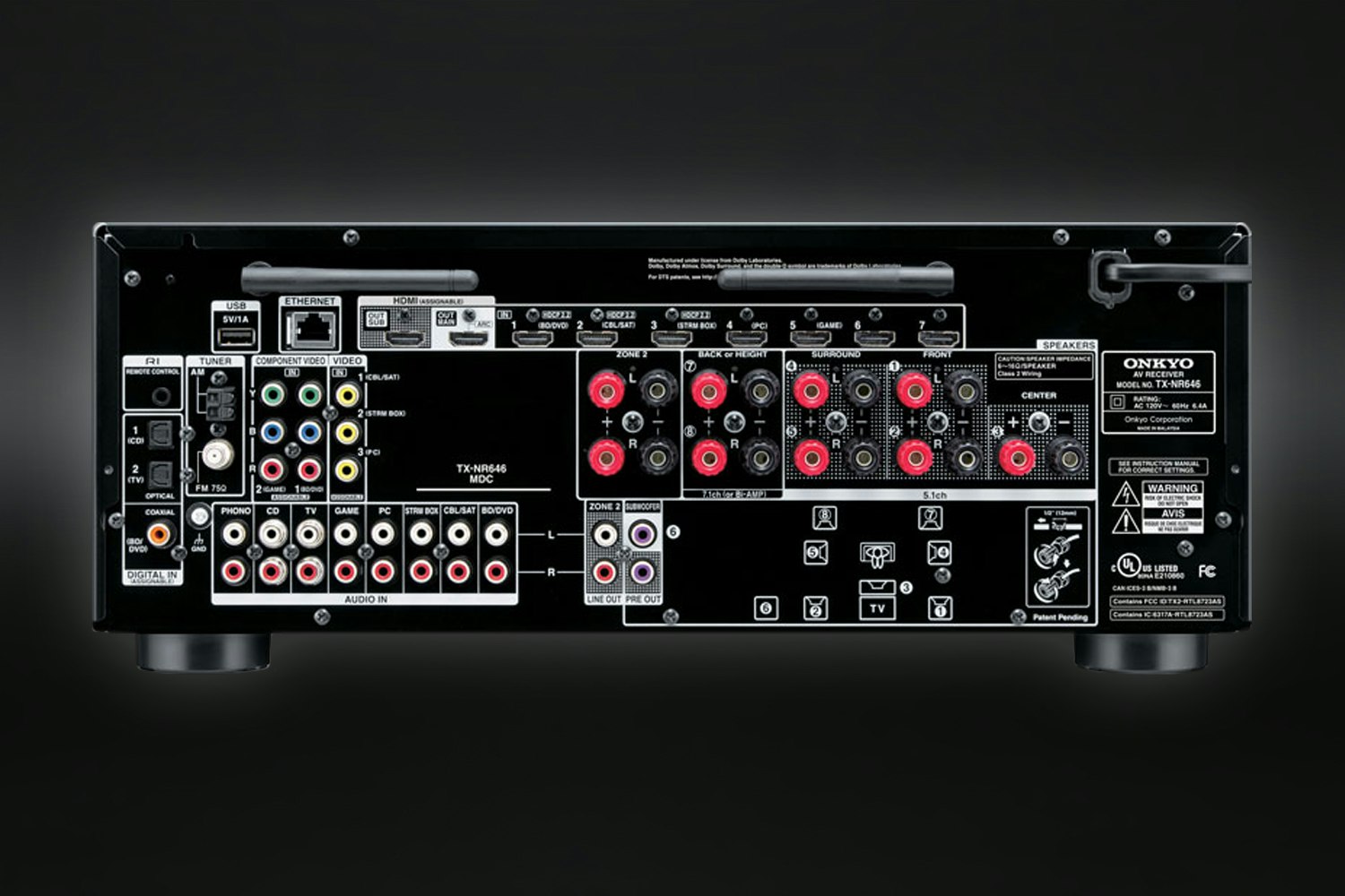 Onkyo TX-NR646 Receiver