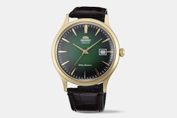 FAC08002F0 | Green Dial, Brown Leather Strap