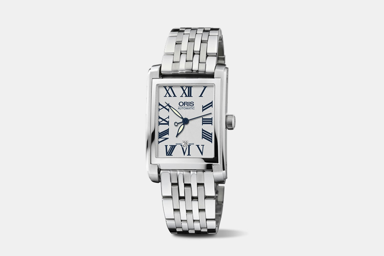 Oris Rectangular Date Diamonds Ladies Automatic