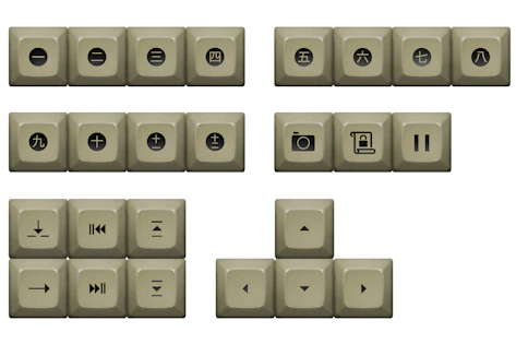 Otaku Kiibodo PBT DSA Keycap Set