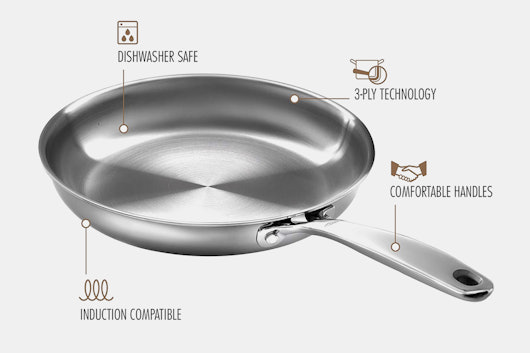 OXO 3-Ply Stainless Steel Pro Fry Pans