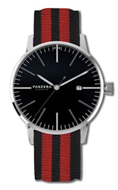 Black dial, NATO Red, Black strap B44-01DN1