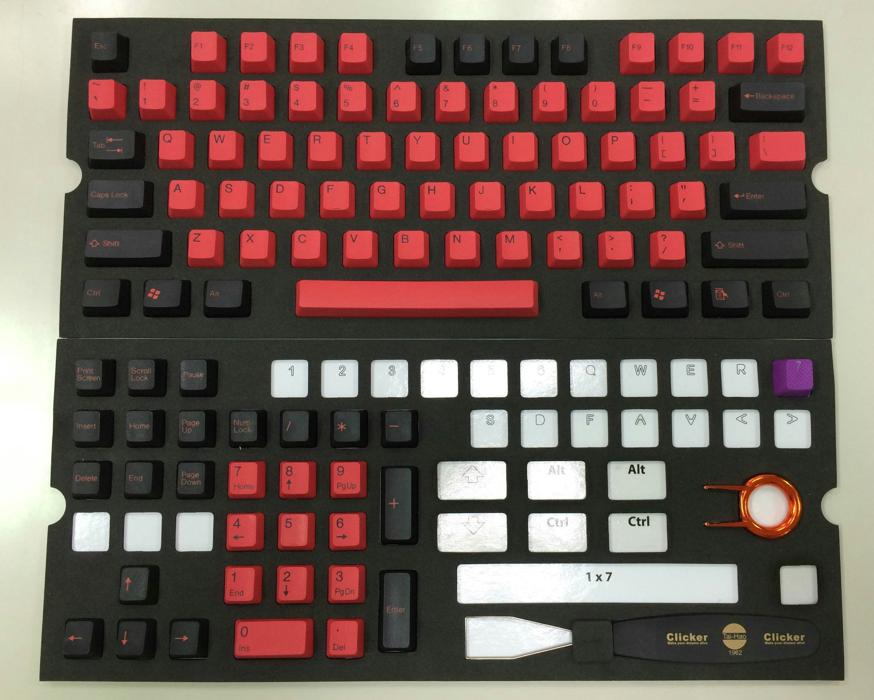 PBT Double-Shot Keycap Set - 5 Color Options