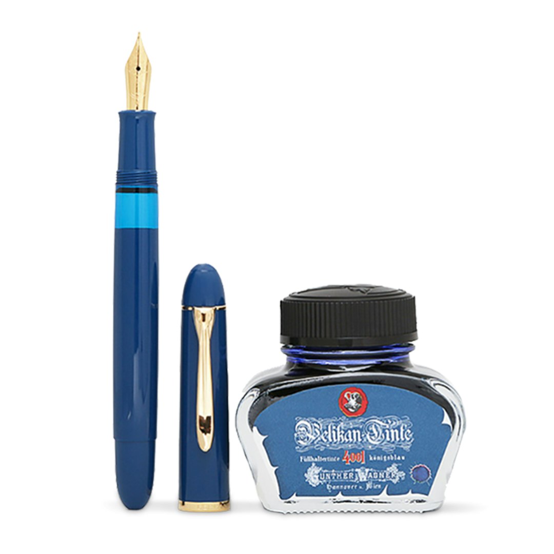 Pelikan M120 Iconic Blue Fountain Pen Details Pens Fountain