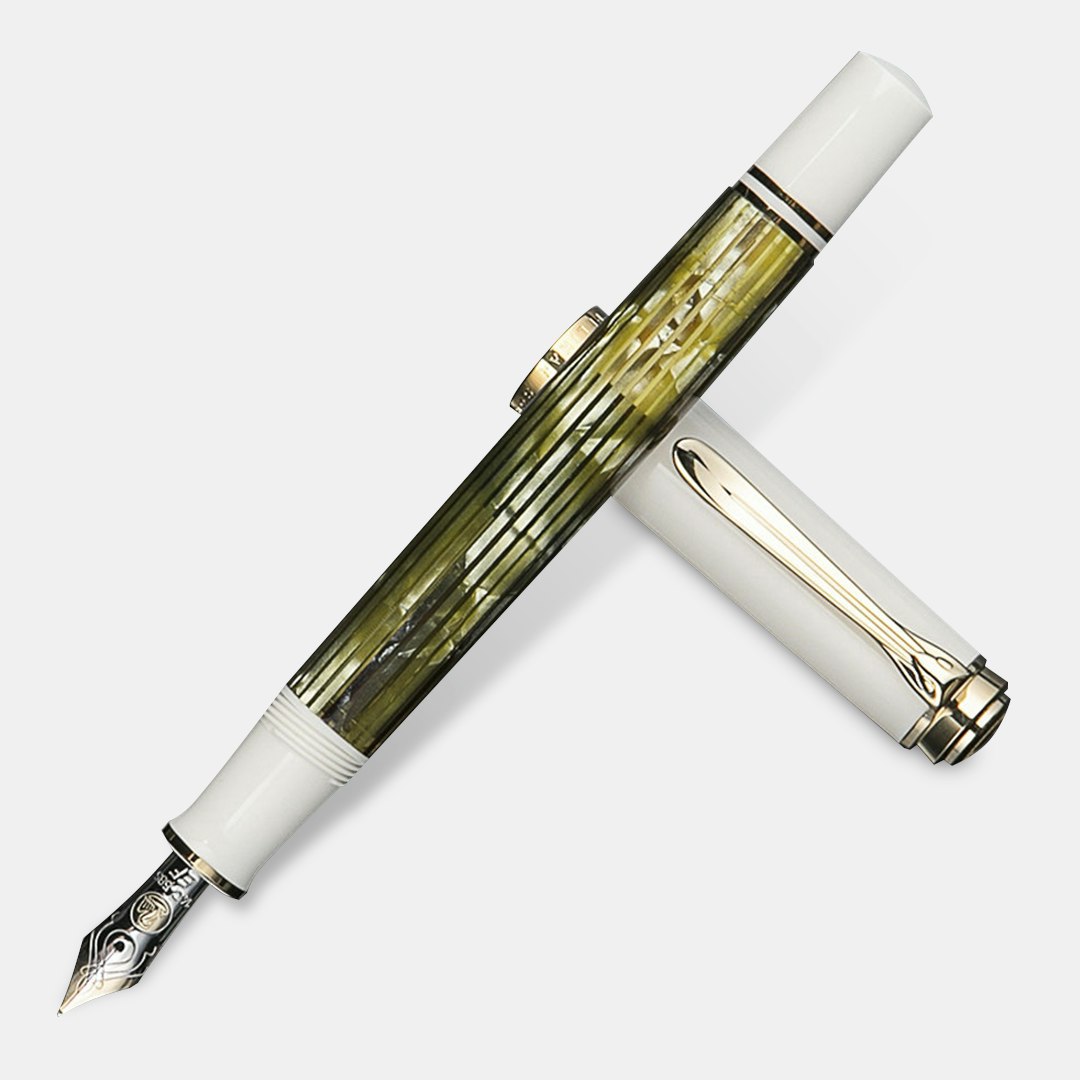 Pelikan Souveran M400 White Tortoise Fountain Pen | | Fountain Pens | Drop