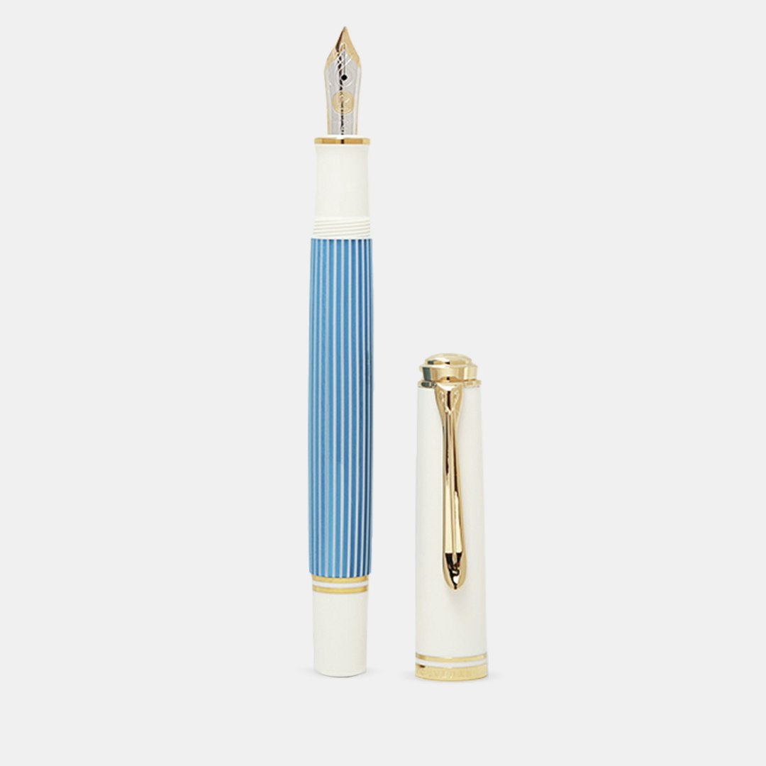 Pelikan Souverän M600 Turquoise-White Fountain Pen Details | Pens