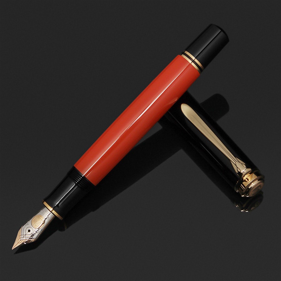 Pelikan Souveran M800 Burnt Orange Fountain Pen Pens Fountain Pens