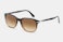 PO3191S 102651 55-19 | Striped Brown Frame, Clear Gradient Brown Lens