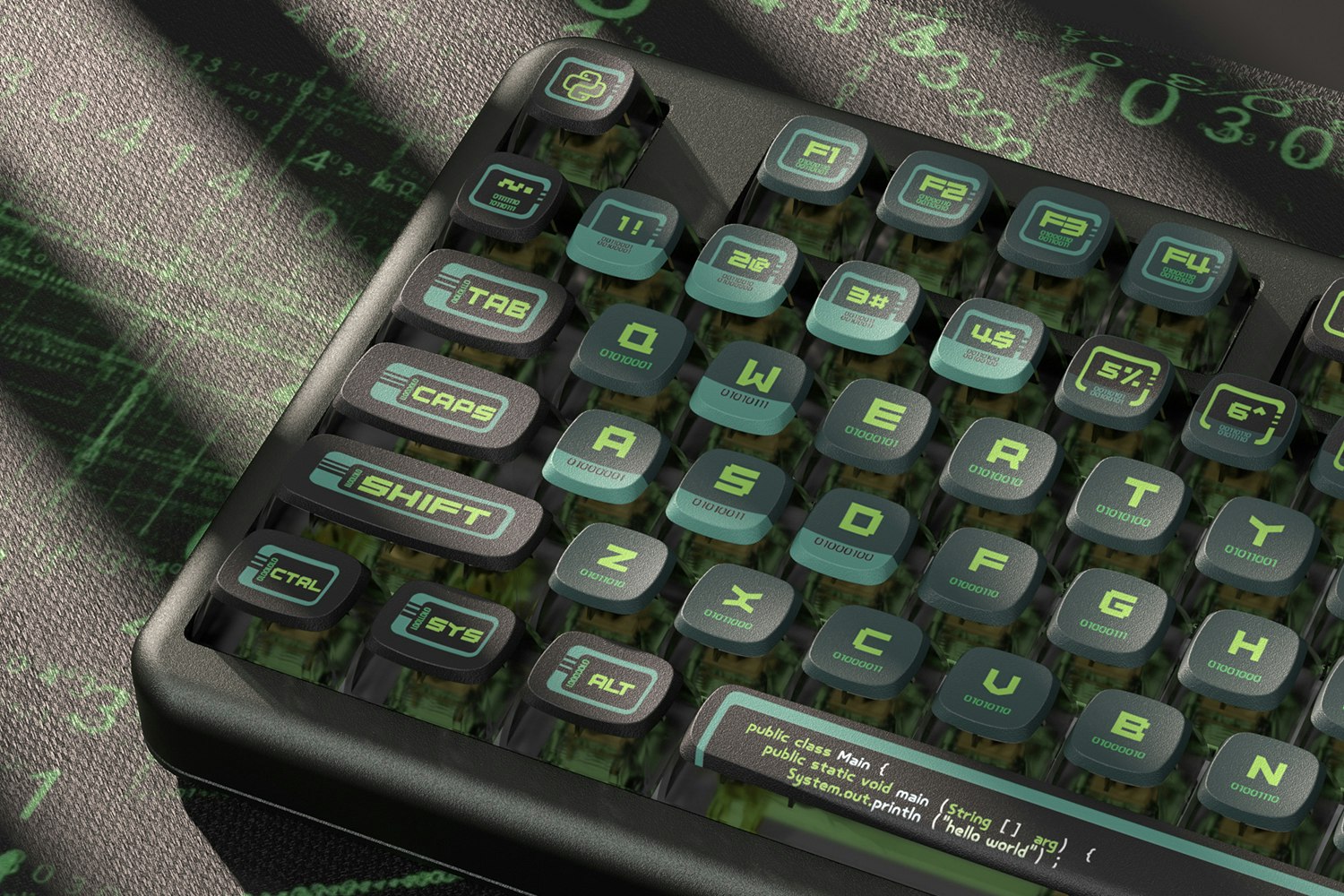 Piifox Binary ASA Profile Keycap Set