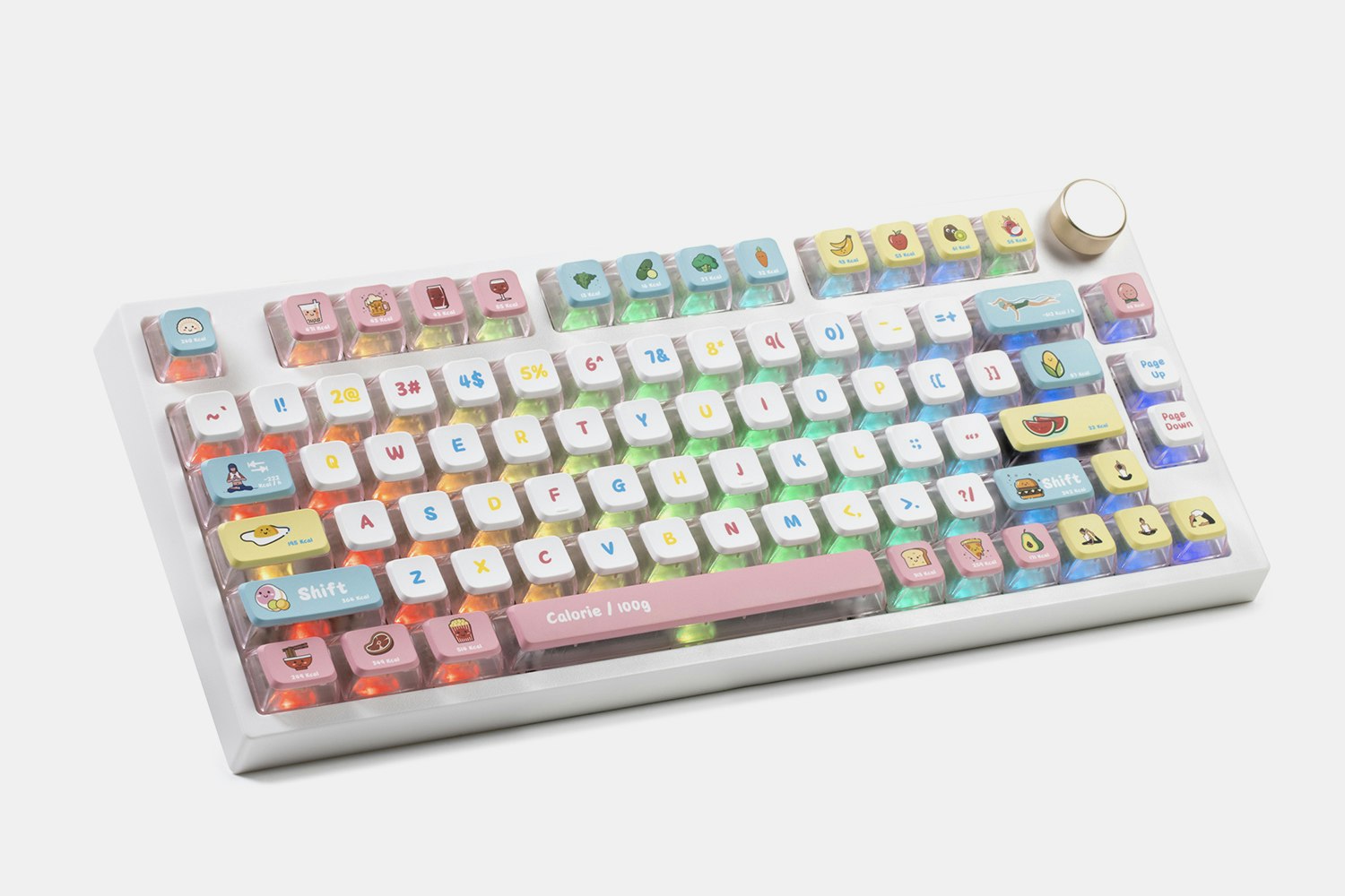 Piifox Calorie ASA Profile Keycap Set