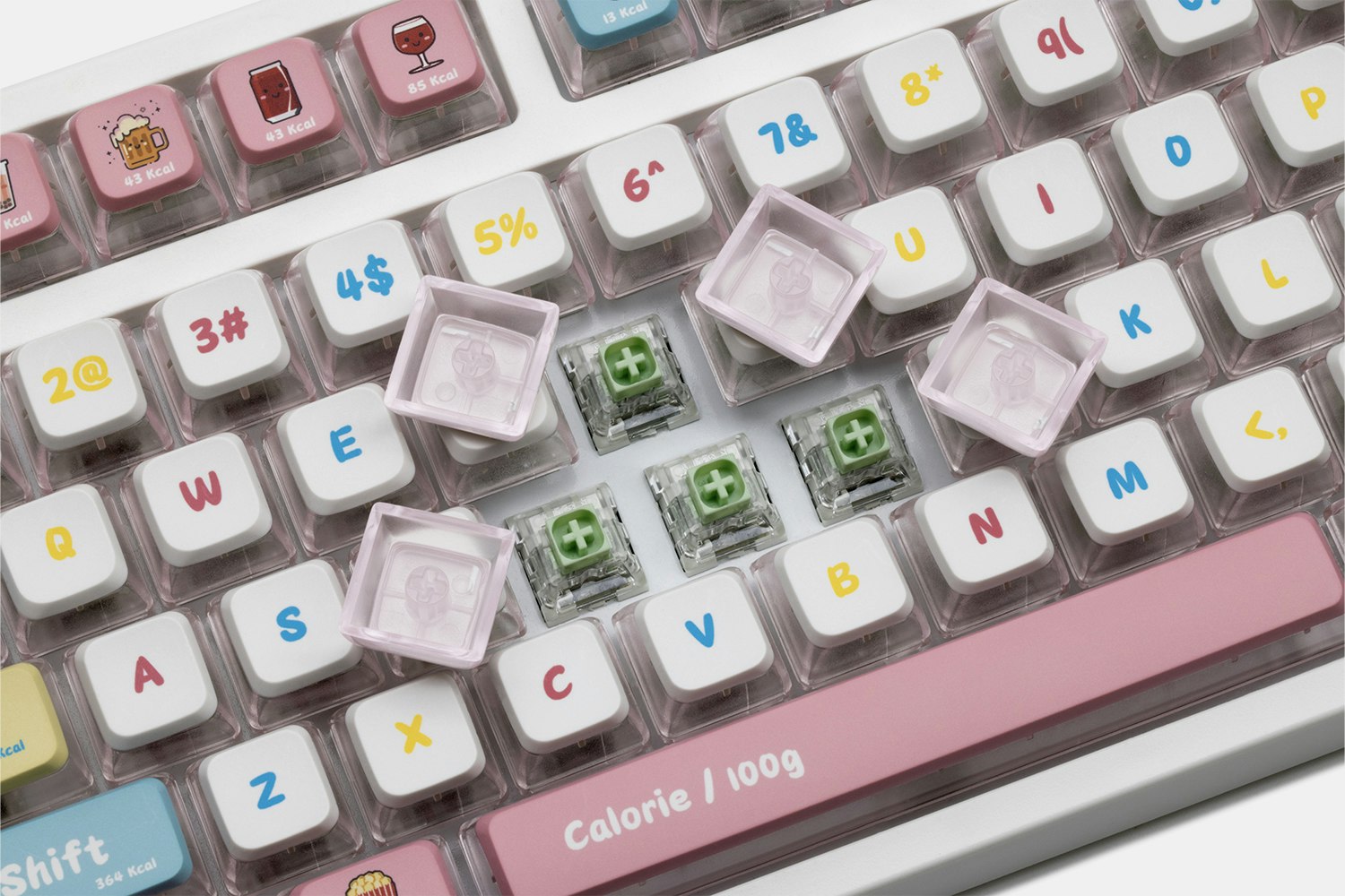 Piifox Calorie ASA Profile Keycap Set