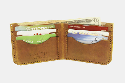 Pine Top Bishop Bifold Leather Wallet