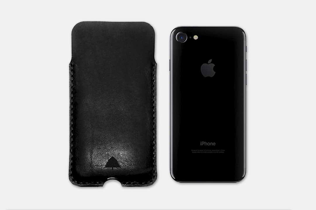 Pine Top Leather iPhone Cases