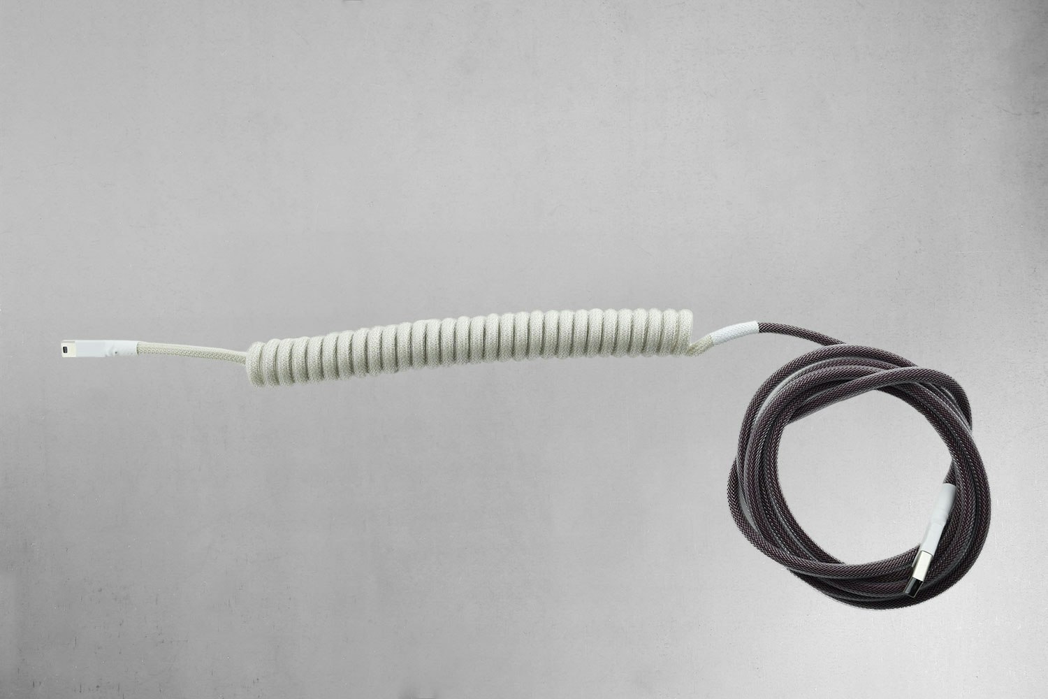 Burgundy dominant / coil / White heatshrink (+ $12)