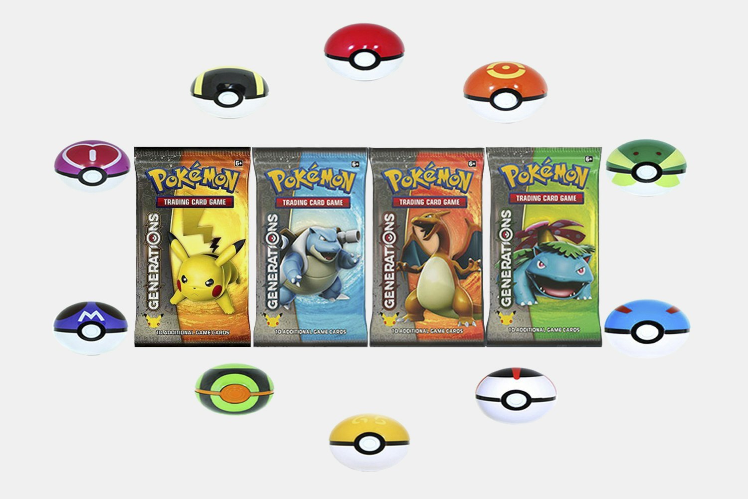Pokémon Generations Booster Pack Bundle (6Pack) Trading Cards Drop
