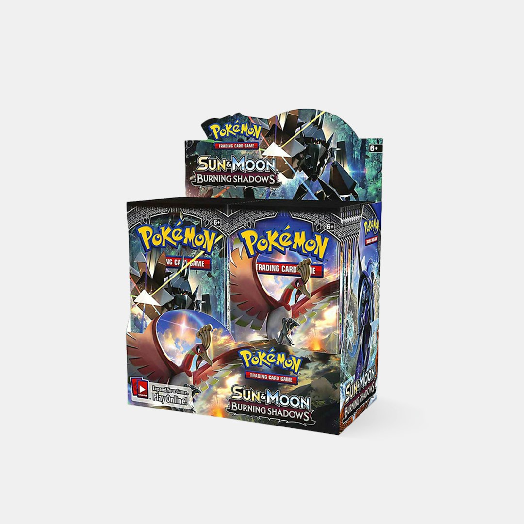 未開封　ポケモンカードゲーム「Burning Shadows」ブースターボックス 1/2*Sun & Moon—Burning Shadows Booster Box (18 Packs