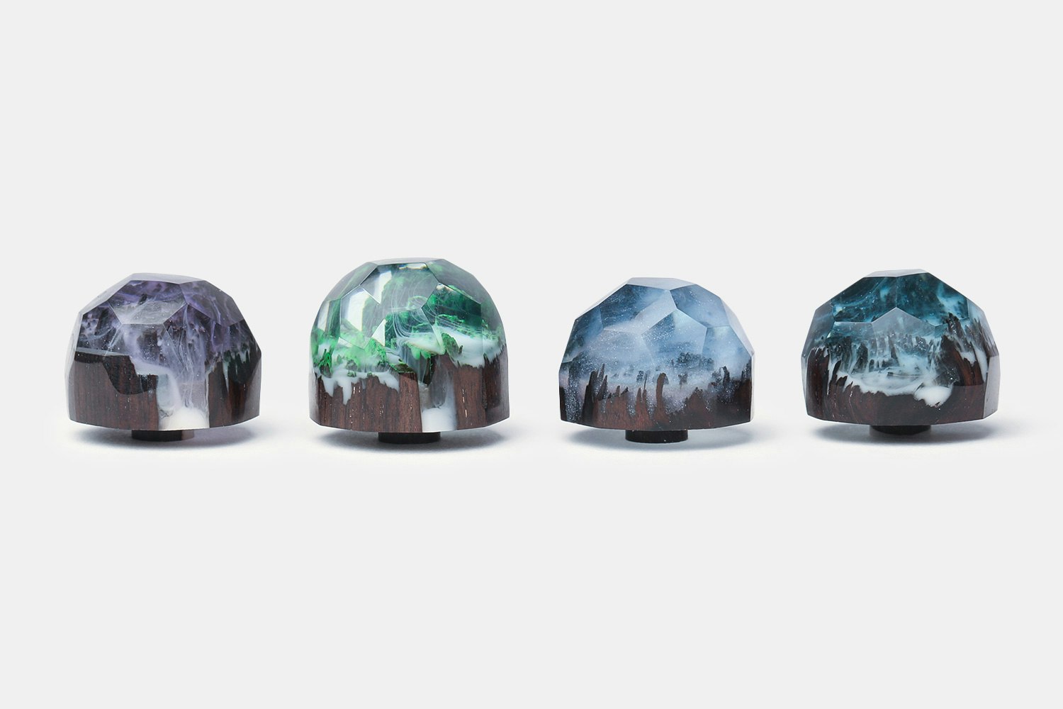 Polygonal Mini Iceland Wood & Resin Artisan Keycap