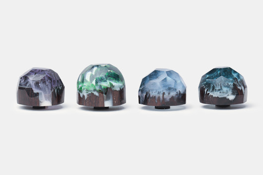 Polygonal Mini Iceland Wood & Resin Artisan Keycap