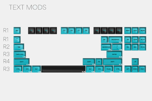 Massdrop x MiTo SA Pulse Custom Keycap Set