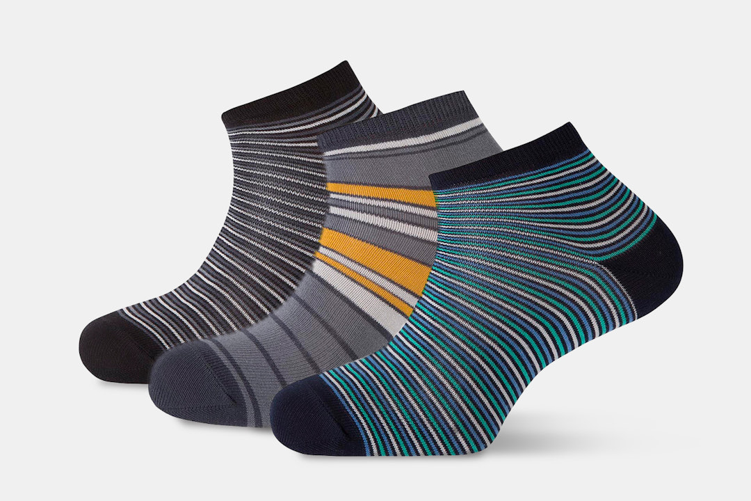 Punto Blanco Striped Ankle Socks (3-Pack)