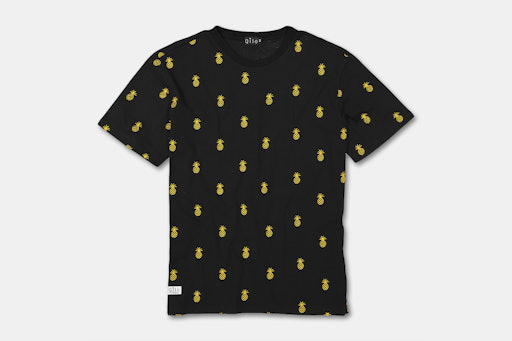 Qilo Pineapple All-Over Embroidered Tees