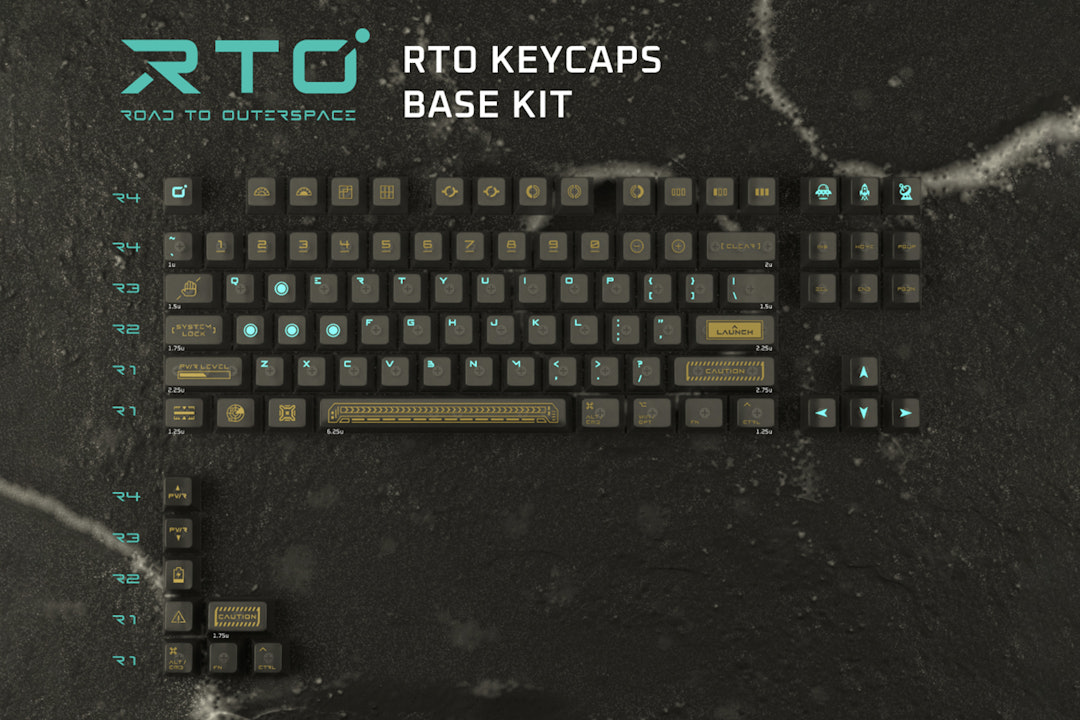 QKA KEEB Road to Outer Space Keycap Set