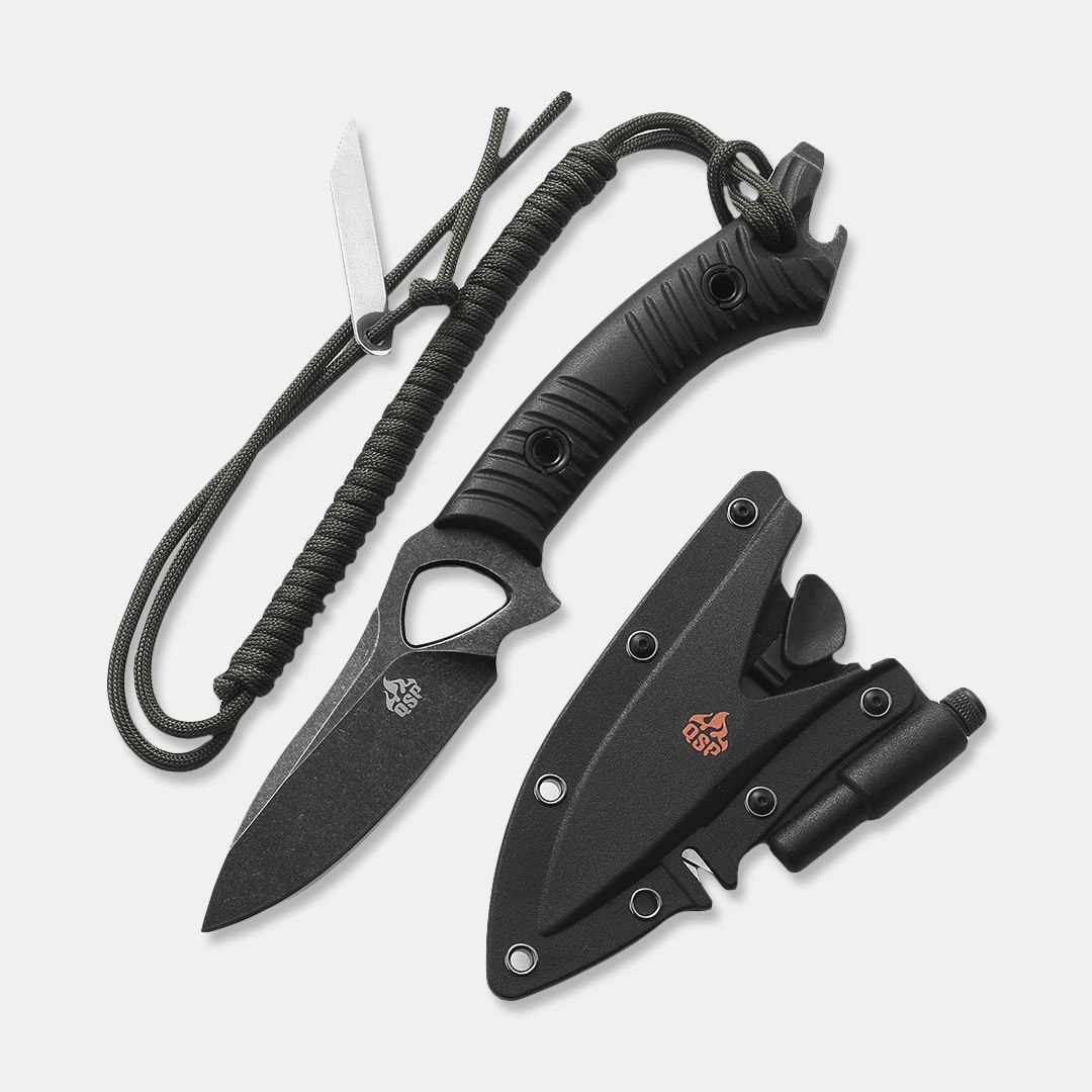QSP Stash Fixed Blade Survival Knife Details Knives Tactical Fixed