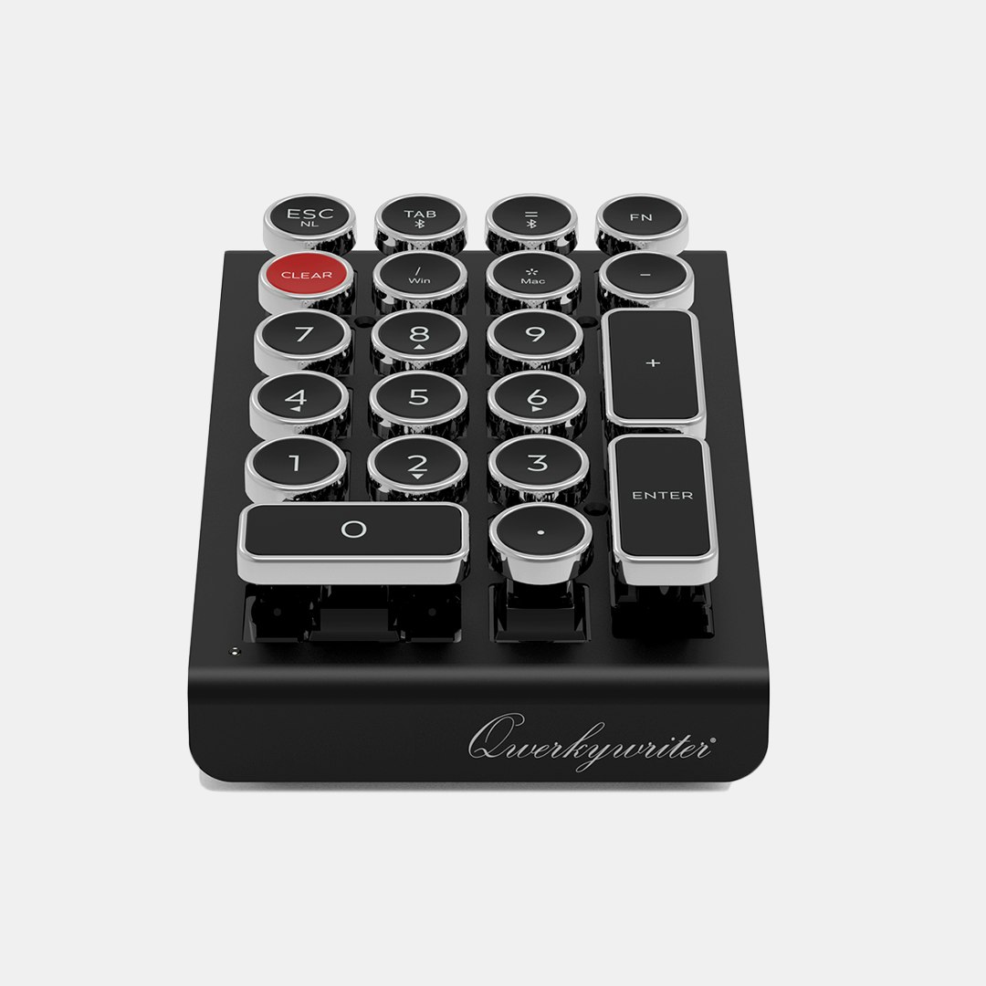 QwerkyToys QWERKYWRITER NUMKEY Numpad - Black Gold | Mechanical