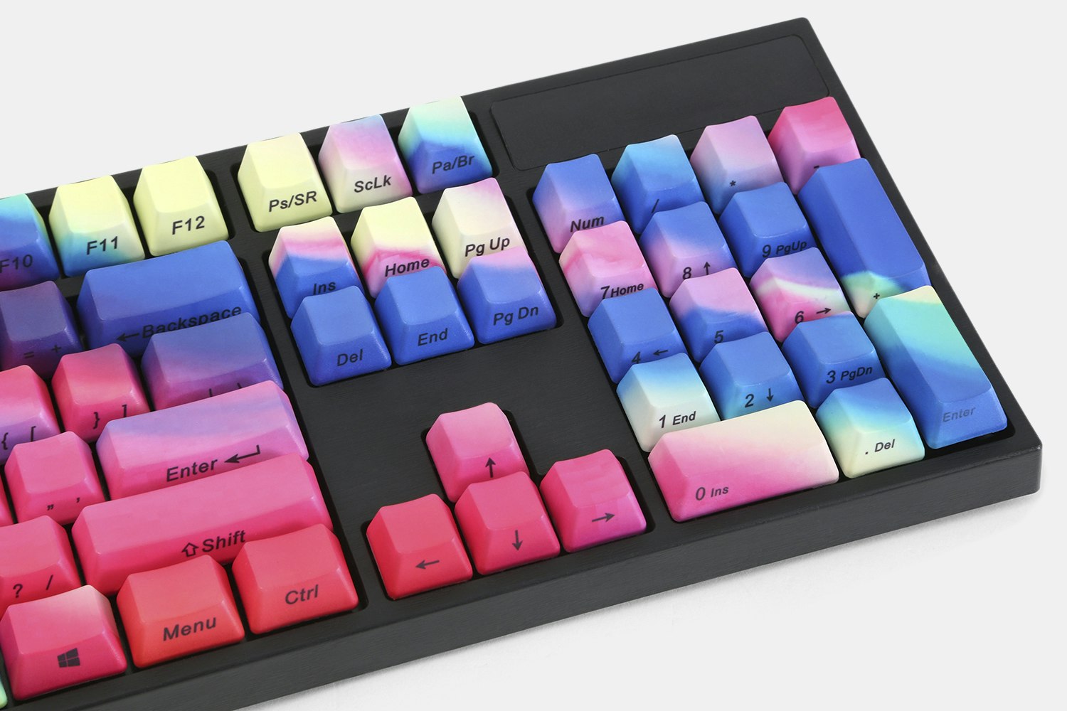 Rainbow PBT Dip-Engraved Keycap Set