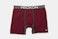 Mid-Rise Boxer Brief  - Burgundy/Heather Charcoal