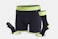 Nighthawk Boxer Brief/Sock Set - Black/Lime 