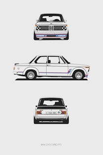 BMW 2002 Turbo Trilogy Print  