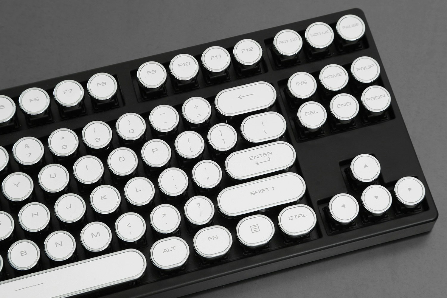 Retro White Typewriter Keycap Set Mechanical Keyboards Keycaps