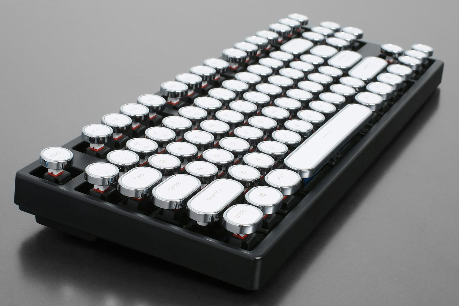 Retro White Typewriter Keycap Set Mechanical Keyboards Keycaps