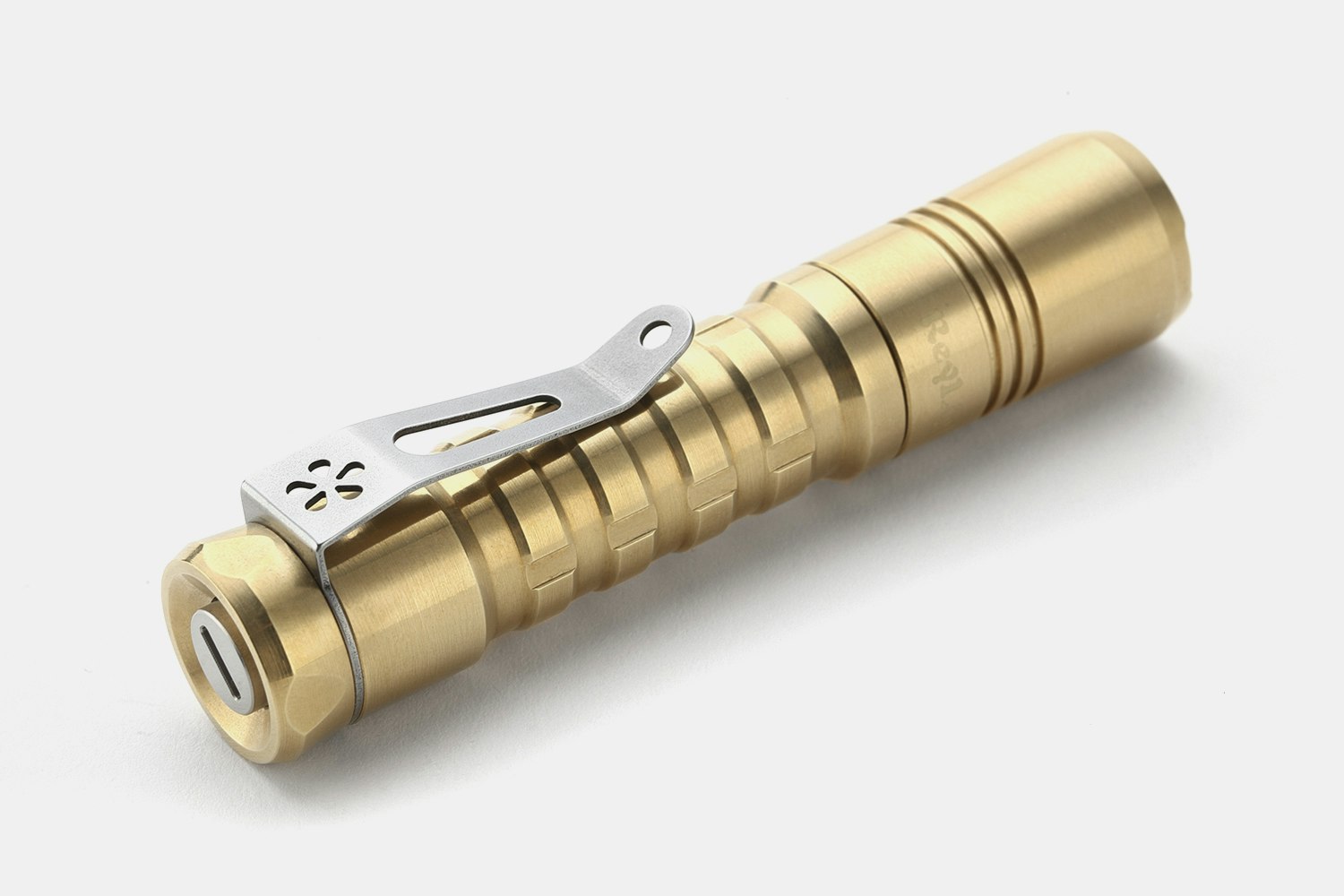 ReyLight Pineapple Brass AA Flashlight
