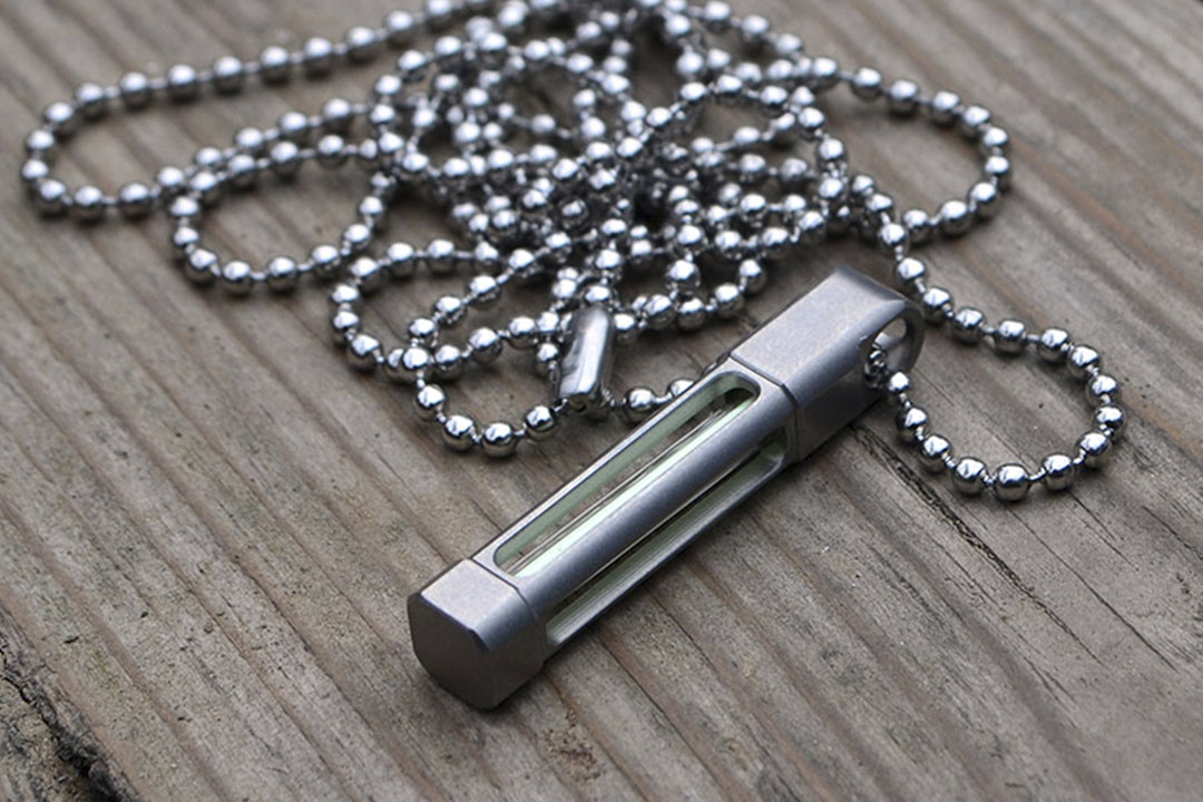 ReyLight Titanium Keyfob Necklace