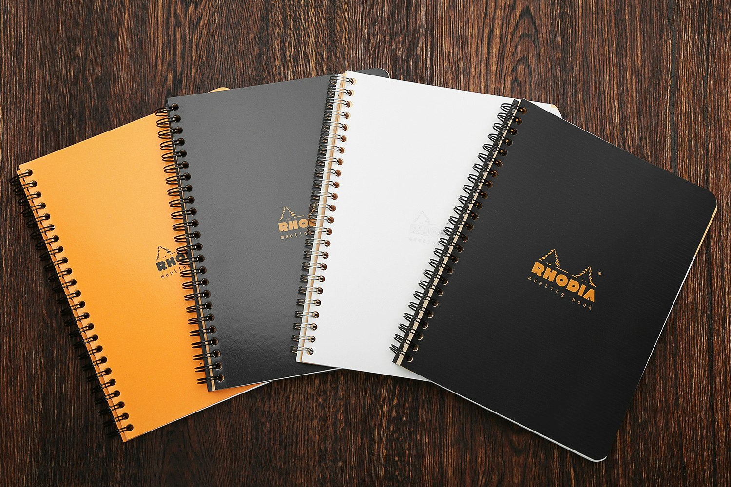Rhodia Meeting Notebooks Pack Of 5 - 6x8" Side Spiral Bound Meeting Books