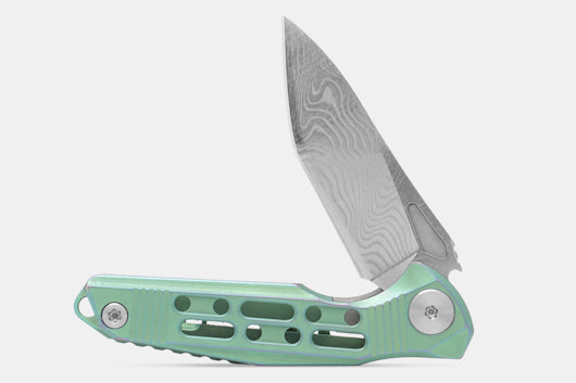 Rike Knife EDC-05 Damascus Keychain Folding Knife