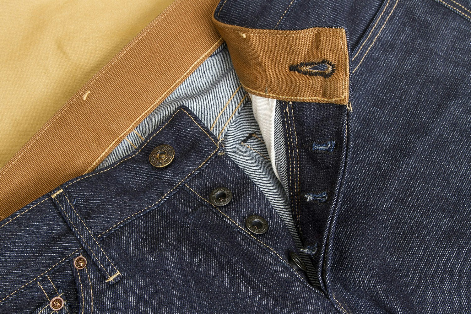 Rising Sun Raw Denim Jeans Indigo Drop