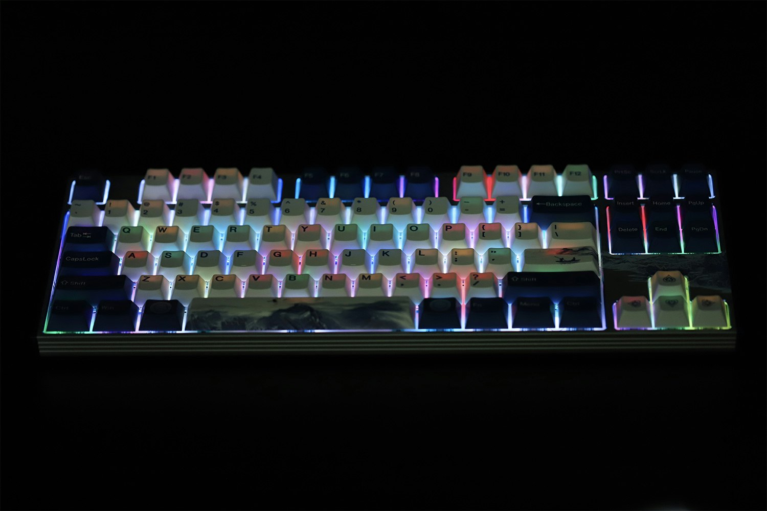 RJiang Triple Mode Porcelain Mechanical Keyboard