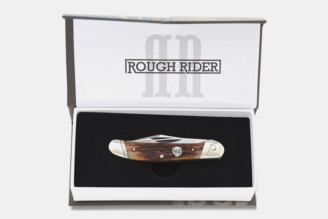 Rough Rider RR1807 Copperhead Stag Bone Knife
