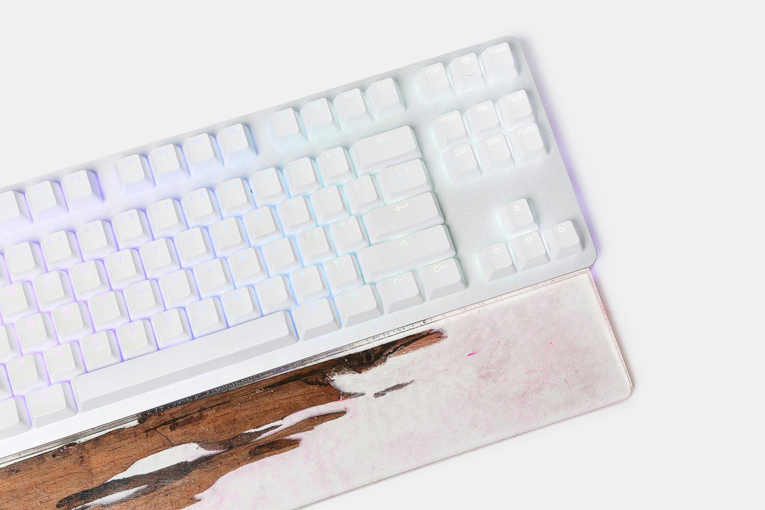 Royal Glam Glitter Resin & Wood Wrist Rest