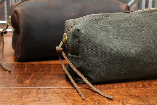 Rustico Highline Two Leather/Canvas Pouch
