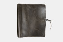 Soft Leather Binder - Charcoal