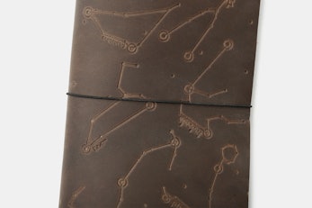 Rustico Zodiac Night Sky Leather Notebook