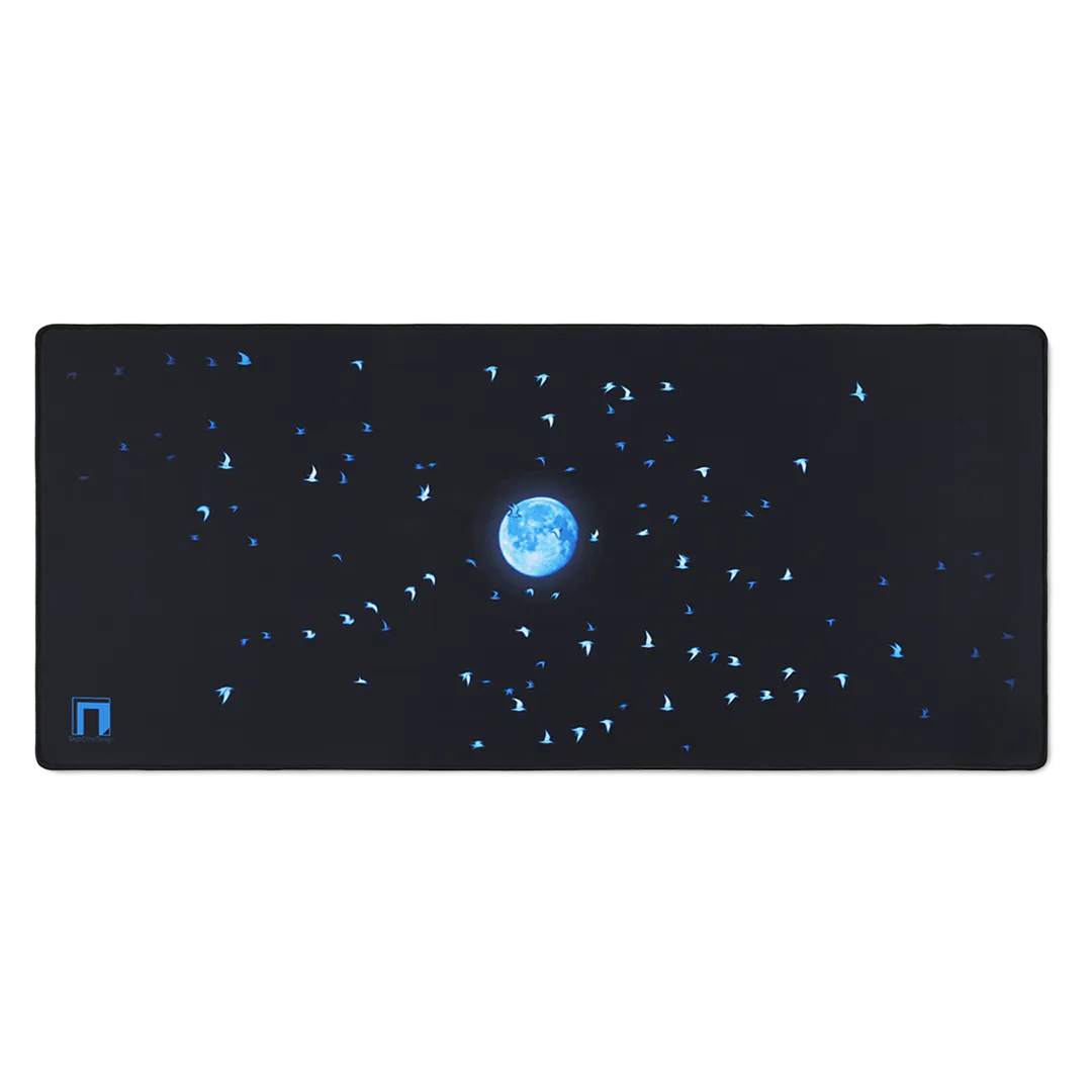 Drop + Sage Crow Design Midnight Migration Desk Mat - Monochrome ...