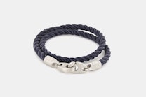 Catch Double Wrap Rope Bracelet - Navy (-$10)