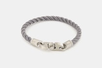 Catch Single Wrap Rope Bracelet - Charcoal (-$15)